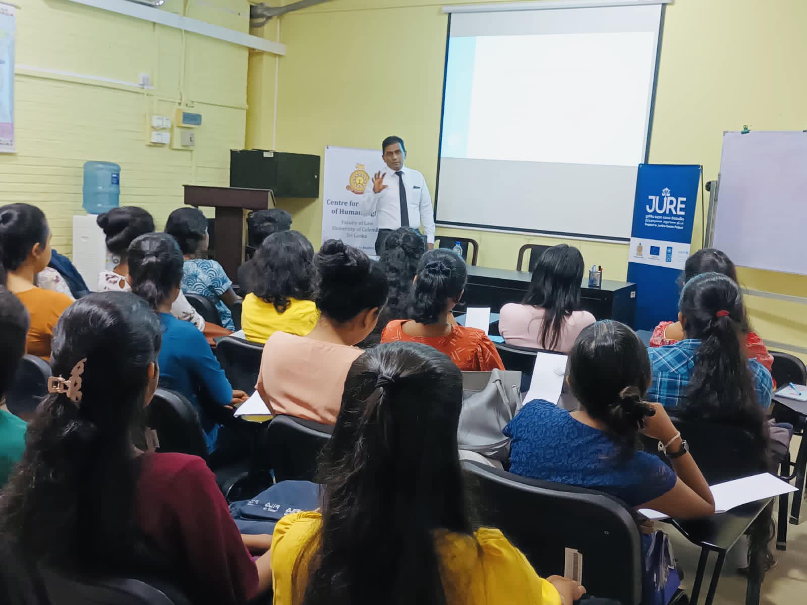 A training session for law students to draft petitions on Fundamental Rights violations to the Human Rights Commission, Sri Lanka