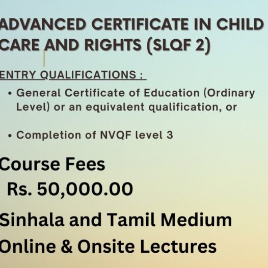 Advanced Certificate in Child Care and Rights