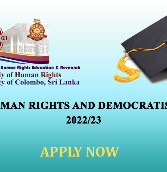 Calling for Applications : Master of Human Rights and Democratisation (Local) Programme